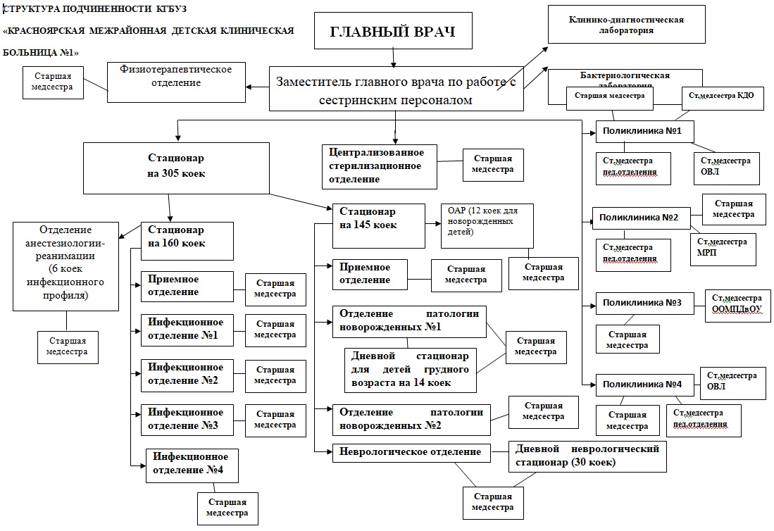 Структура больницы схема